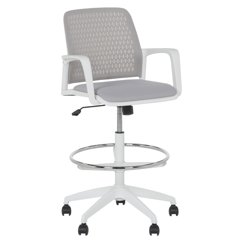 raboten-ofis-stol-carmen-7556-w-svetlosiv Работен офис стол Carmen 7556 W - светлосив - Image 1